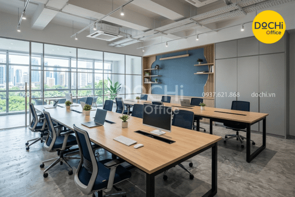 Mẫu thiết kế văn phòng 70m2 phong cách hiện đại