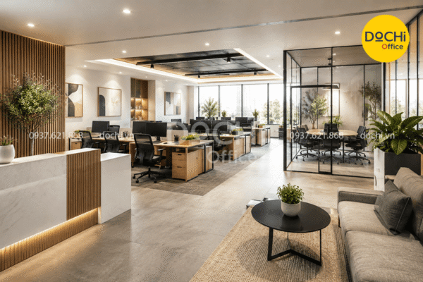 15+ Mẫu thiết kế nội thất văn phòng 70m2 tối ưu cho doanh nghiệp